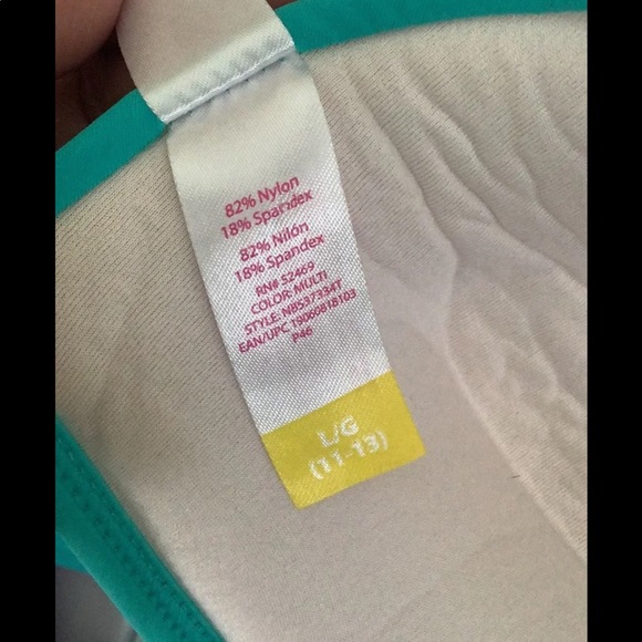 No Boundaries bikini colorful padded top 11-13 bottom XL pretty design’s… - Picture 8 of 10